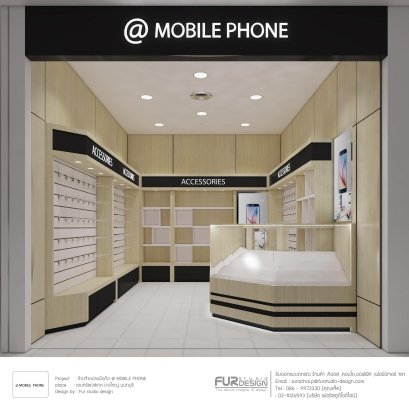 ออกแบบร้าน @mobile phone ห้าง เซนทรัลเวสเกต บางใหญ่ นนทบุรี